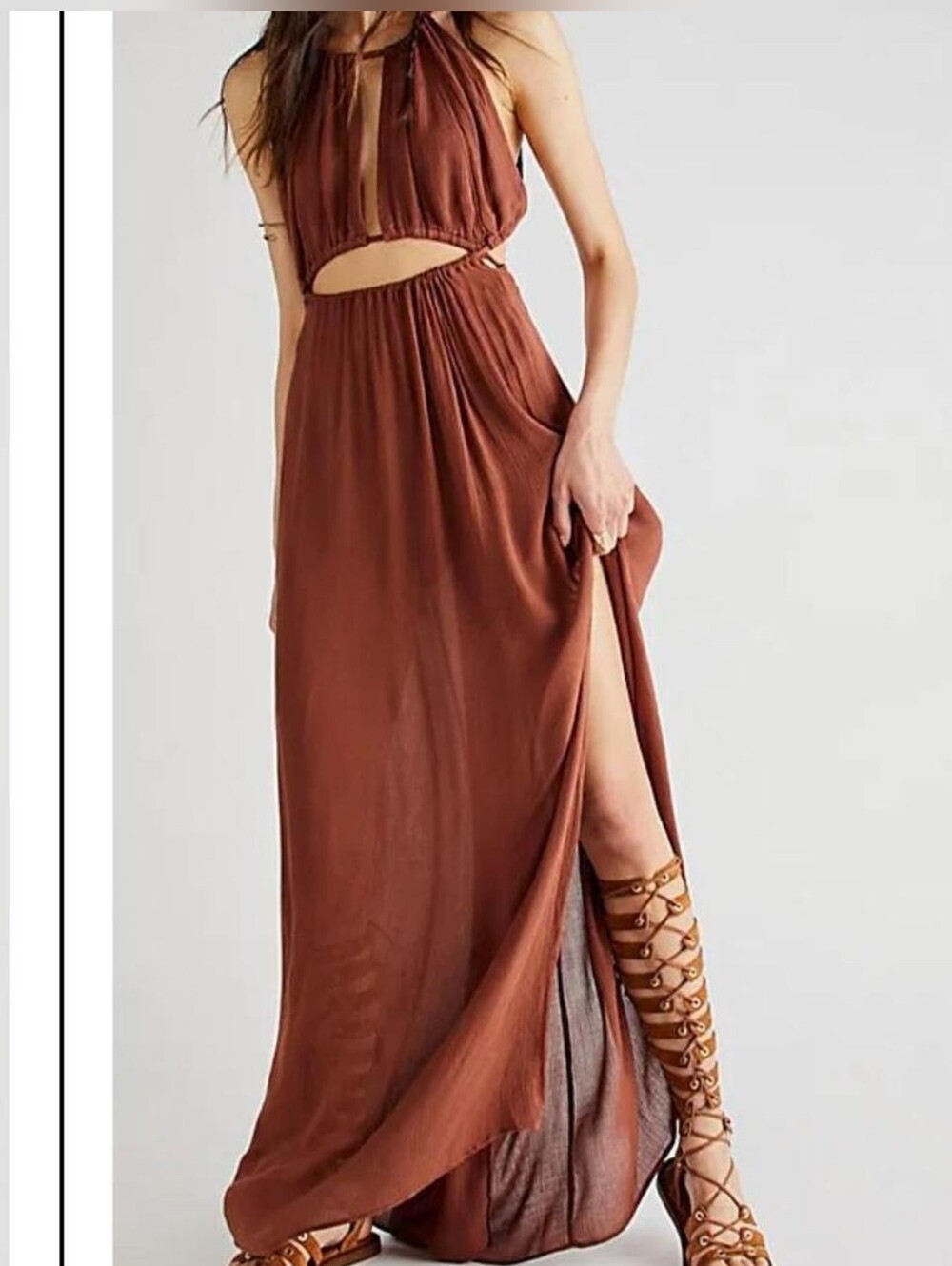 Free People / We The Free Holy Smokes Maxi Dress LARGE